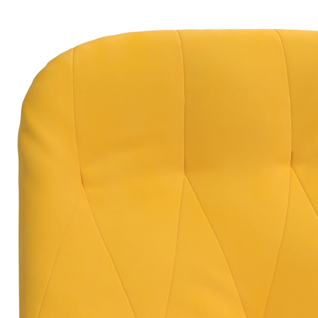 Chaise de relaxation Jaune moutarde Velours - XIOS