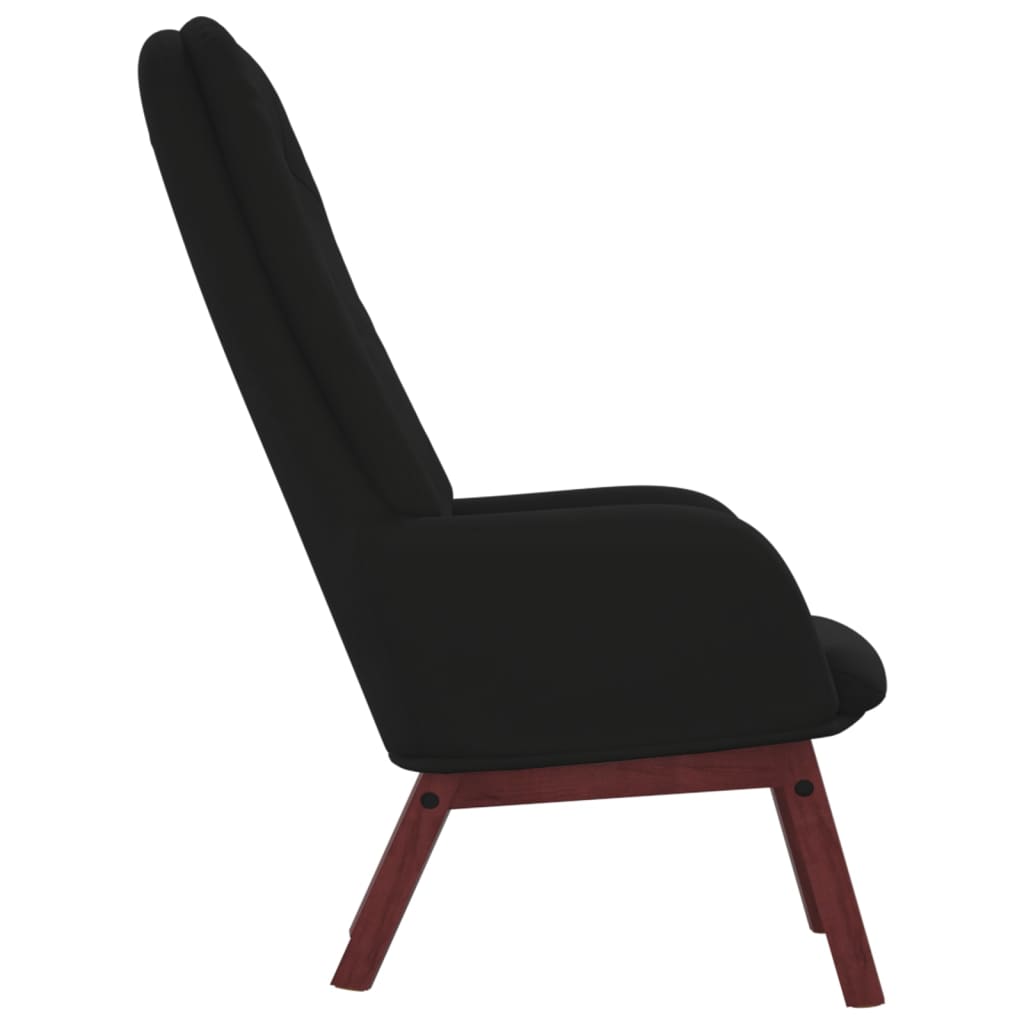 Chaise de relaxation Noir Velours - XIOS