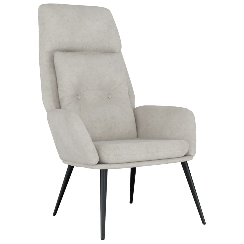Chaise de relaxation Gris clair Similicuir daim - XIOS