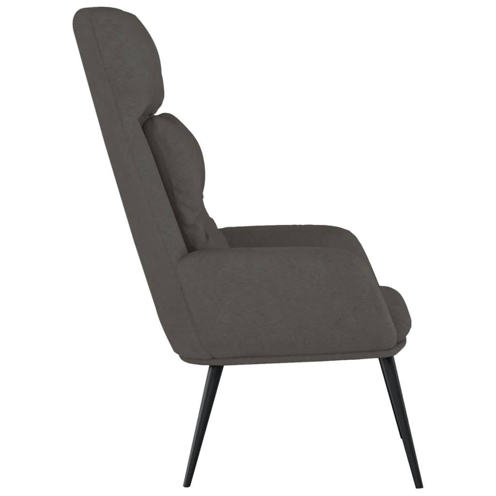 Chaise de relaxation Gris foncé Similicuir daim - XIOS