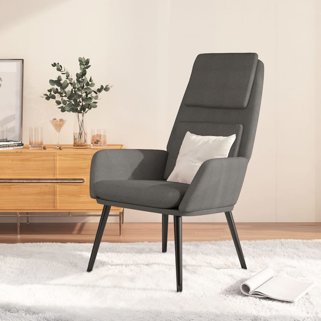 Chaise de relaxation Gris clair Tissu - XIOS