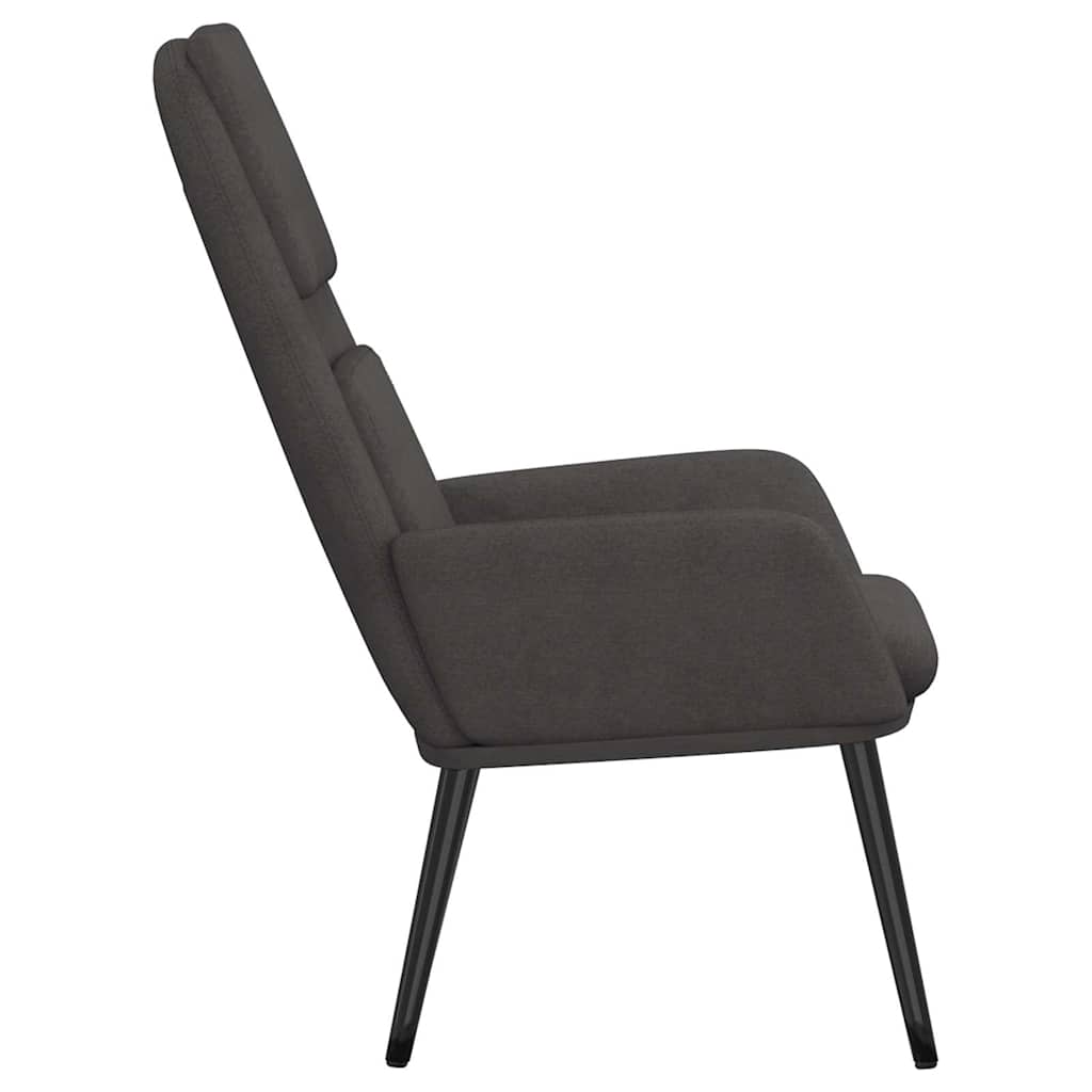 Chaise de relaxation Gris foncé Tissu - XIOS