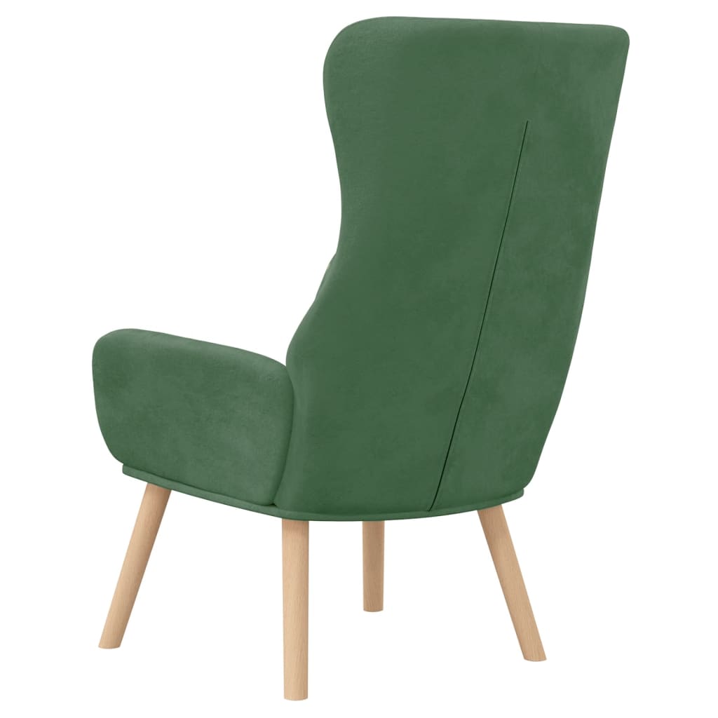Chaise de relaxation Vert clair Velours - XIOS