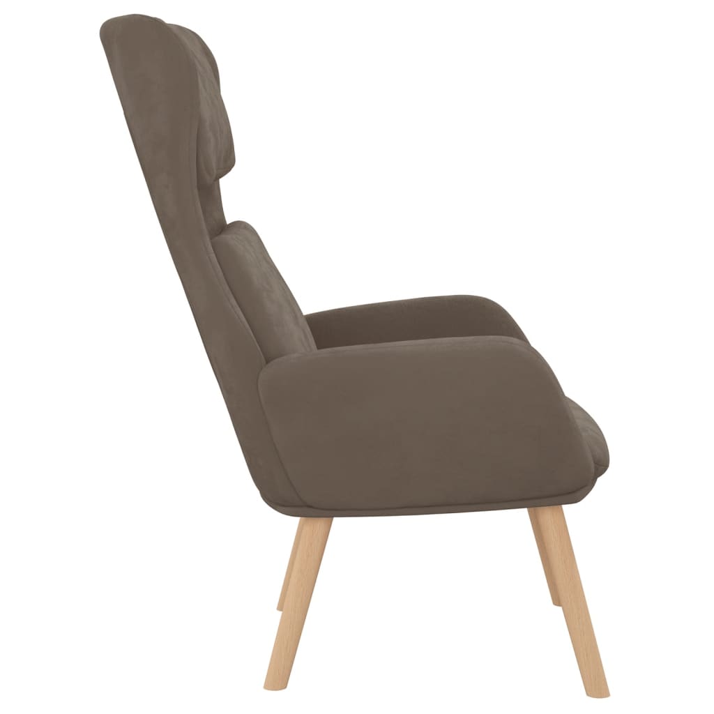Chaise de relaxation Marron Velours - XIOS