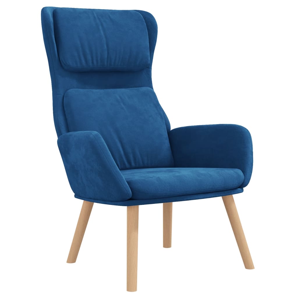 Chaise de relaxation Bleu Velours - XIOS