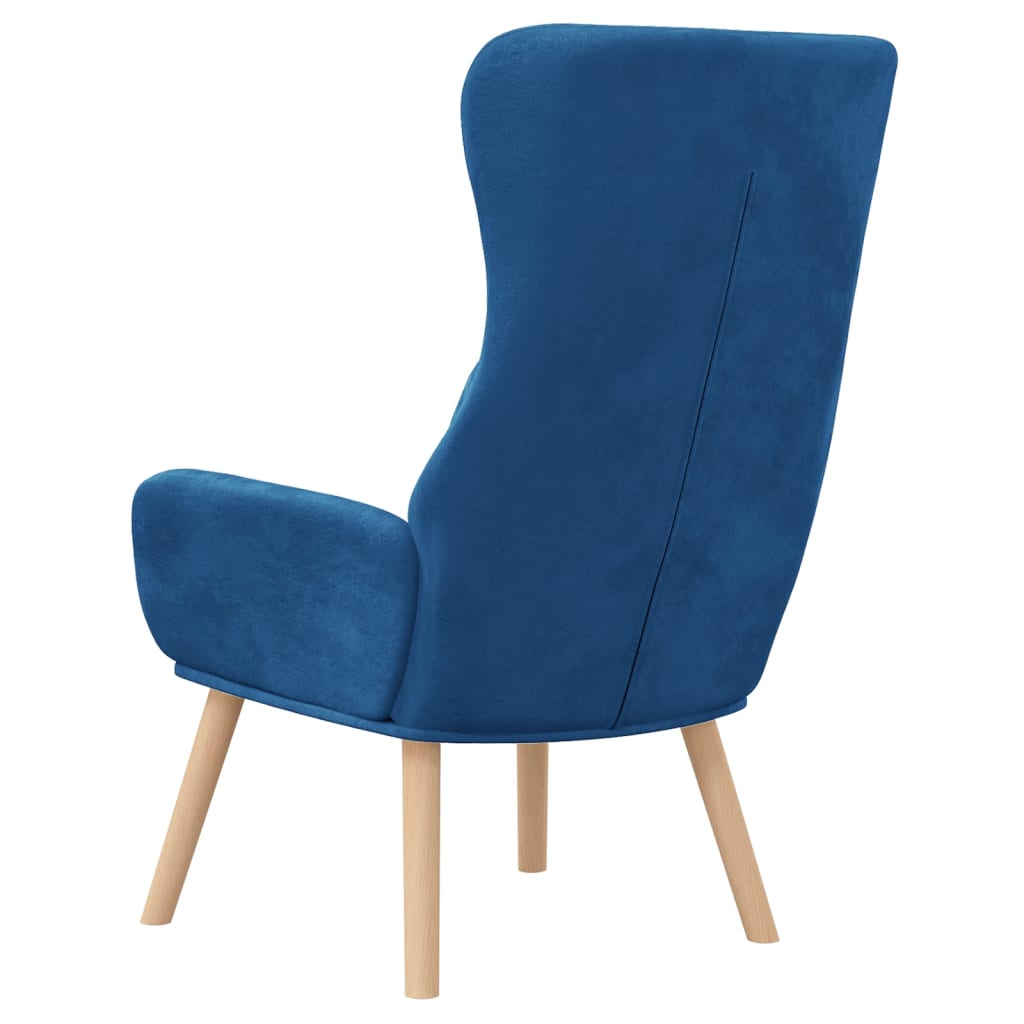 Chaise de relaxation Bleu Velours - XIOS