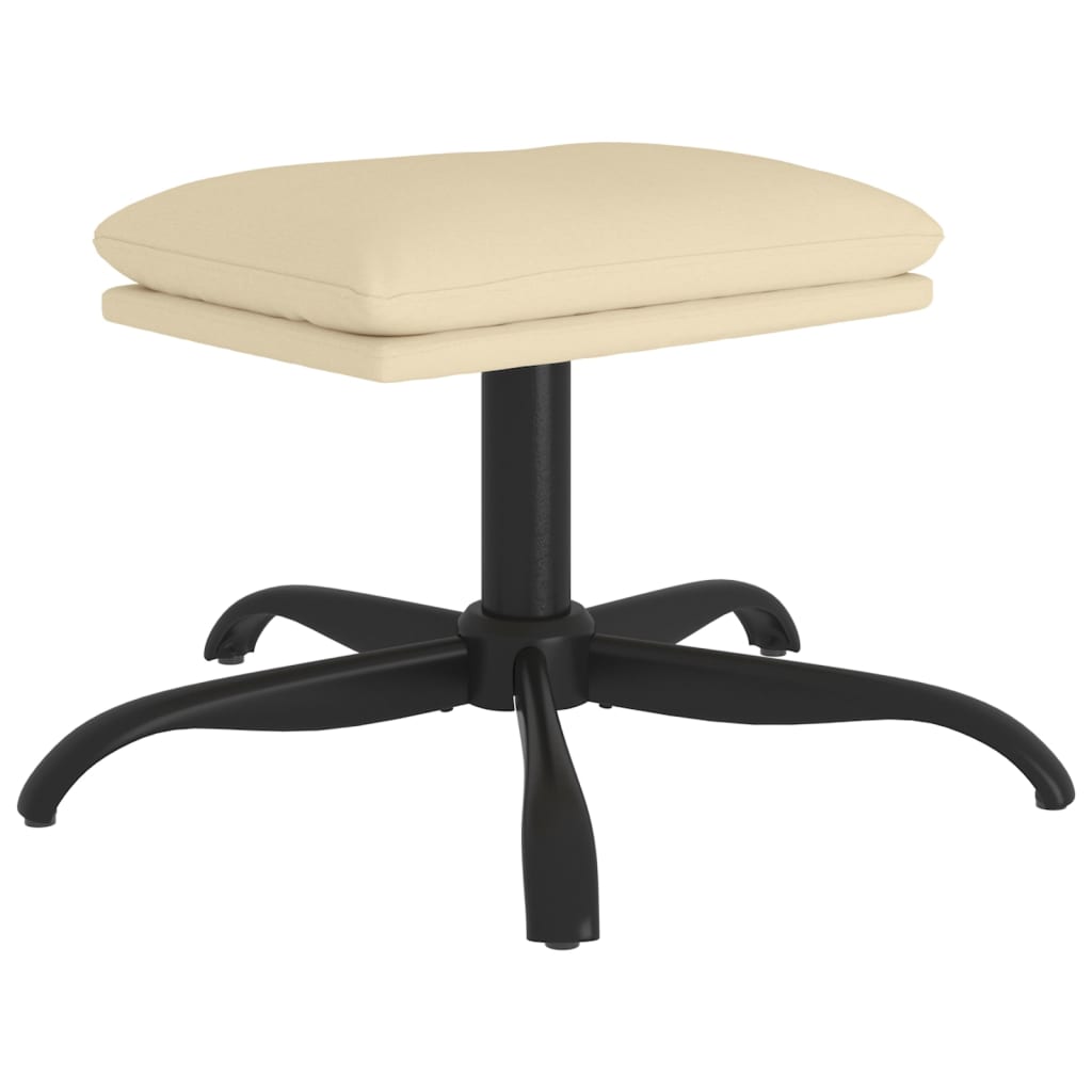 Repose-pied Crème 60x60x36 cm Tissu - XIOS