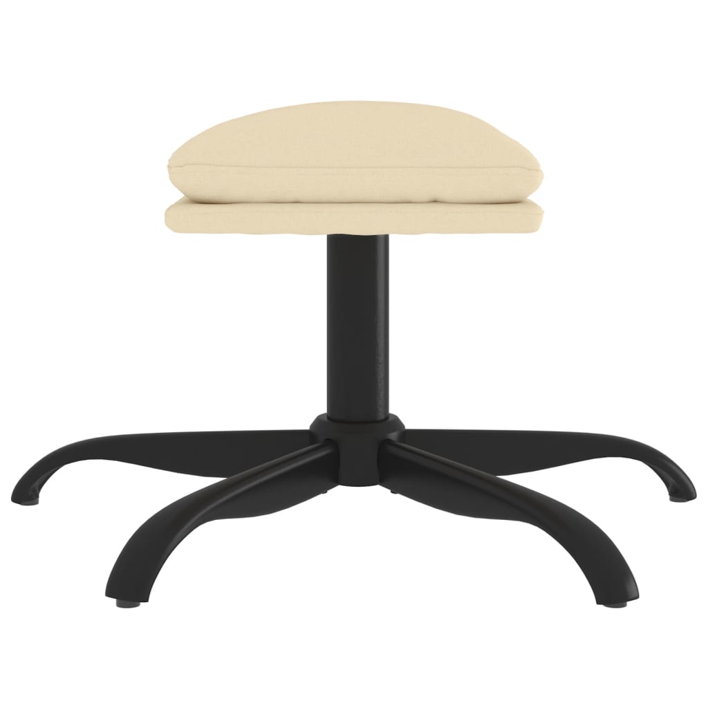 Repose-pied Crème 60x60x36 cm Tissu - XIOS