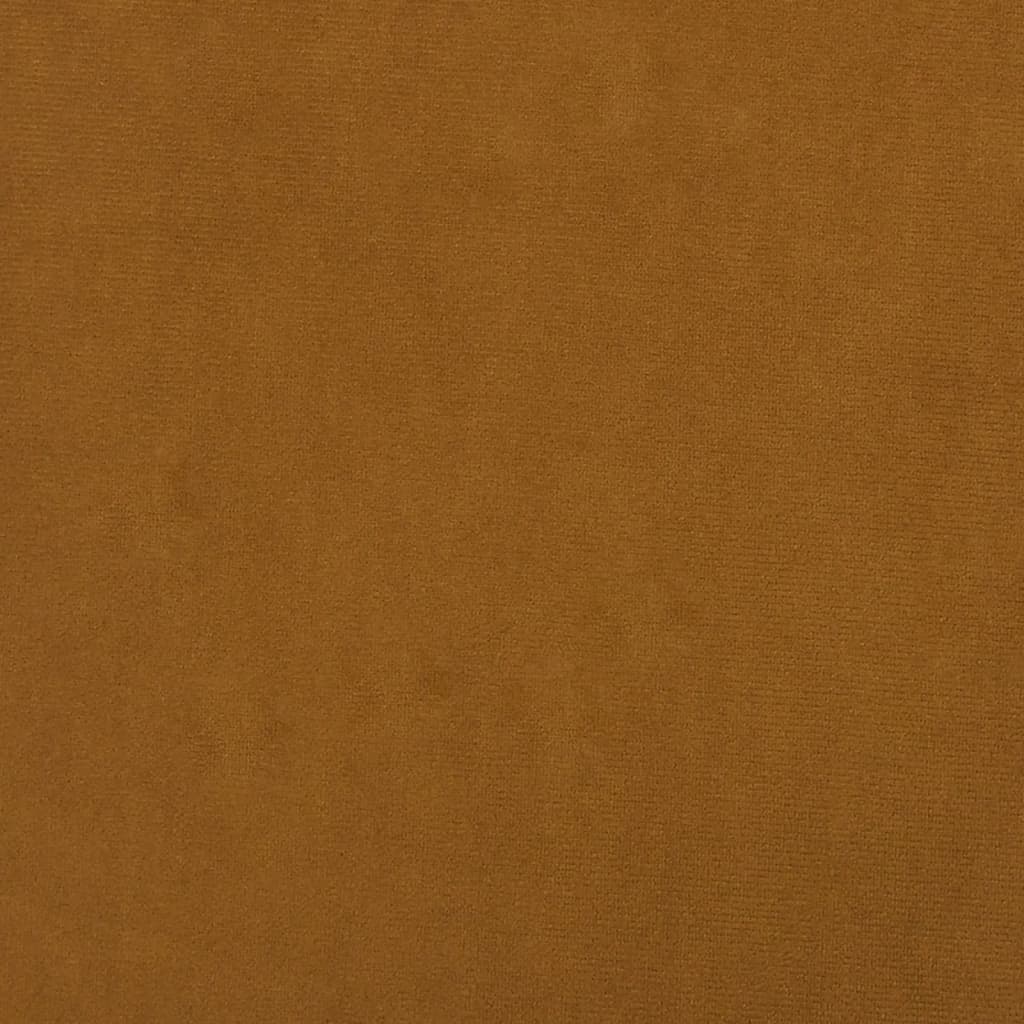 Repose-pied Marron 60x60x36 cm Velours - XIOS