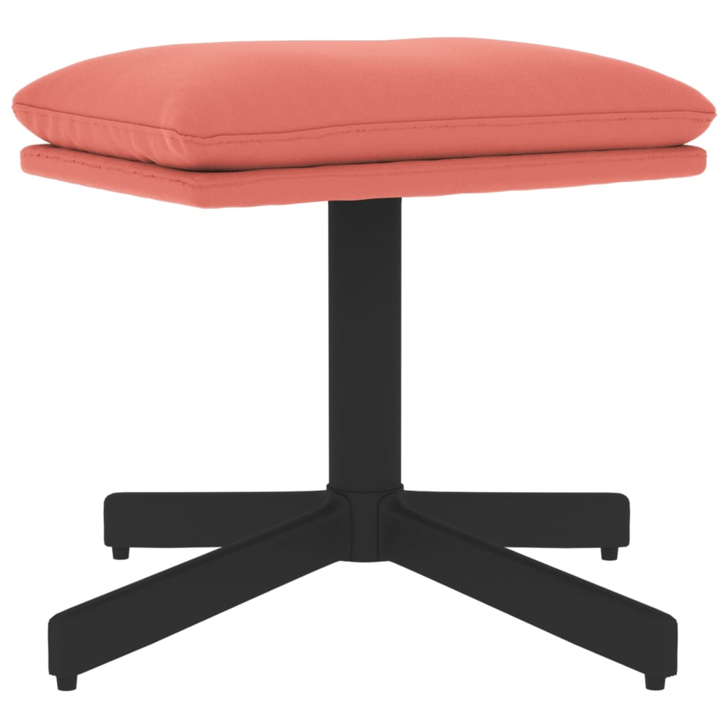 Repose-pied Rose 60x60x36 cm Velours - XIOS