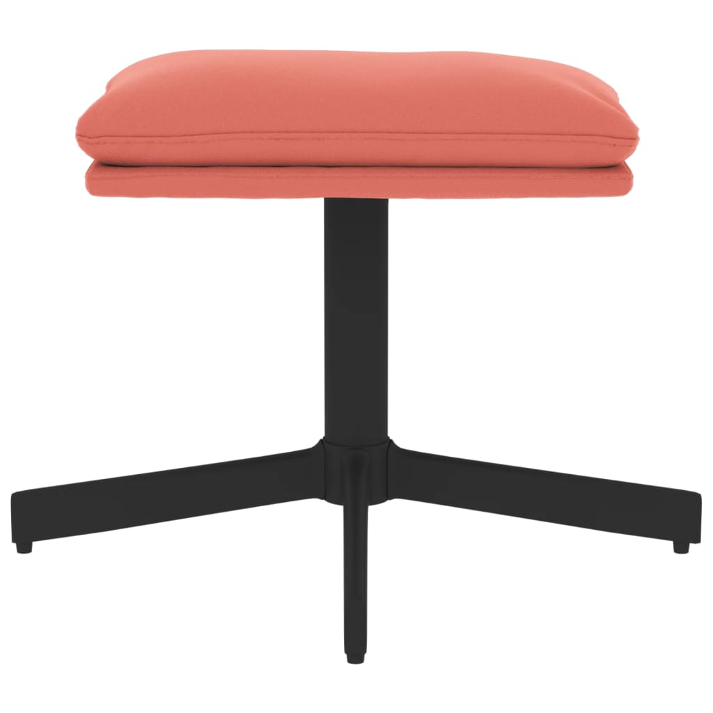 Repose-pied Rose 60x60x36 cm Velours - XIOS