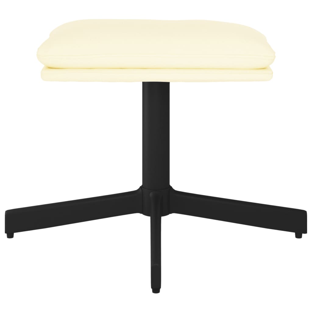 Repose-pied Crème 60x60x36 cm Similicuir - XIOS