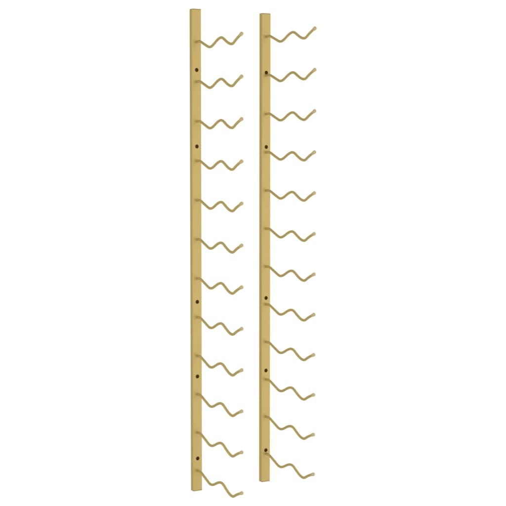 Casier à vin mural pour 24 bouteilles Doré Fer - XIOS