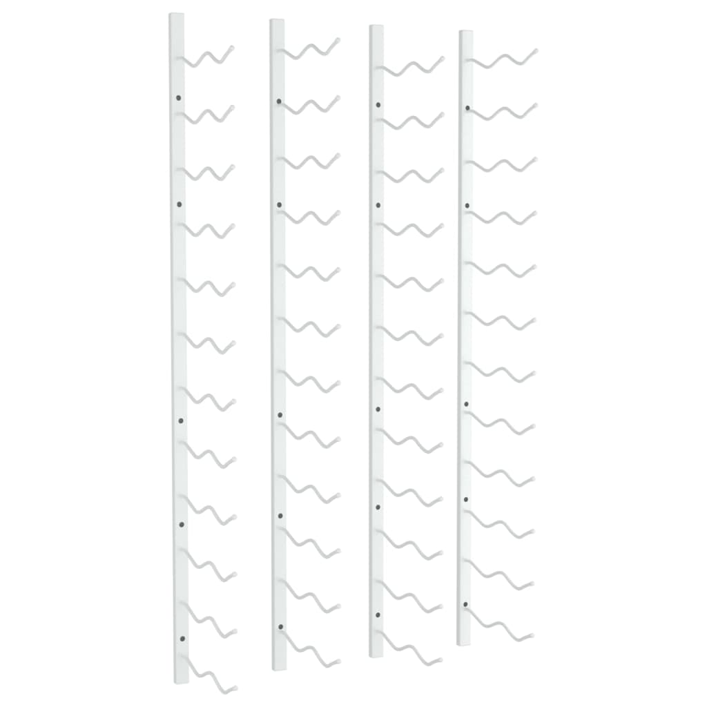 Casier à vin mural pour 24 bouteilles 2 pcs Blanc Fer - XIOS