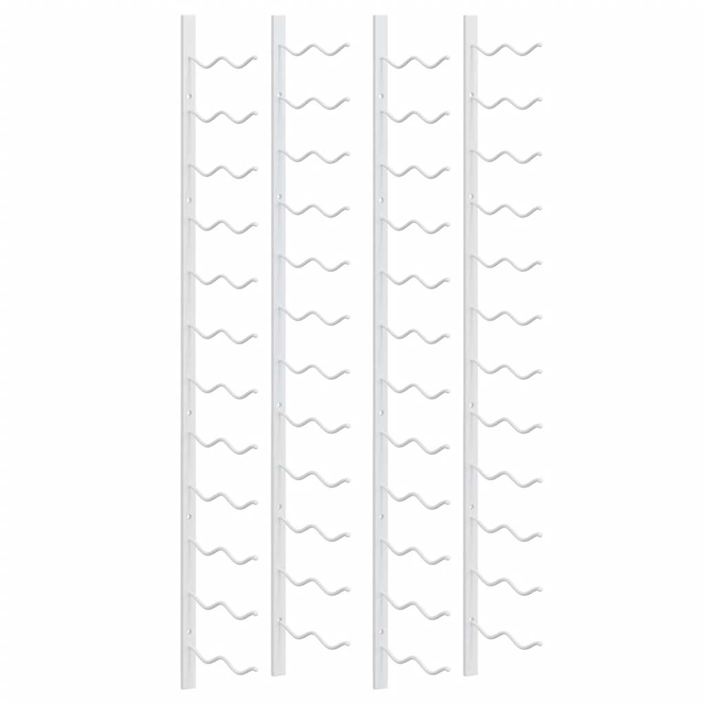 Casier à vin mural pour 24 bouteilles 2 pcs Blanc Fer - XIOS
