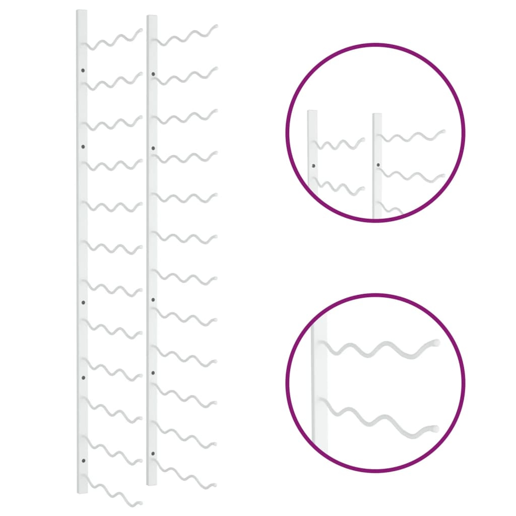 Casier à vin mural pour 36 bouteilles Blanc Fer - XIOS