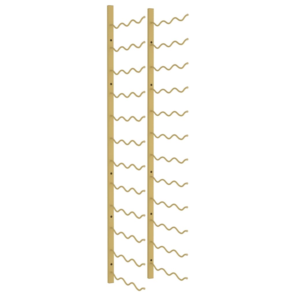 Casier à vin mural pour 36 bouteilles Doré Fer - XIOS