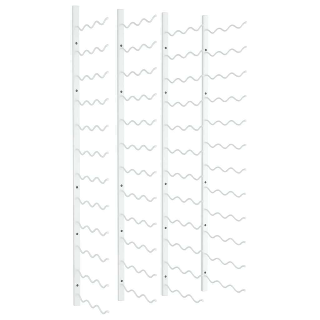 Casier à vin mural pour 36 bouteilles 2 pcs Blanc Fer - XIOS