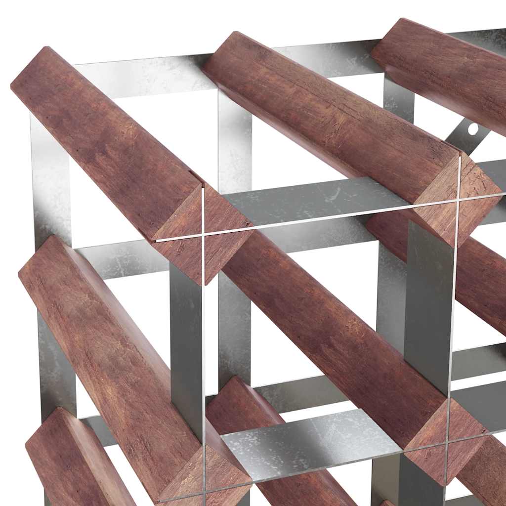 Casier à bouteilles pour 20 bouteilles Marron Bois pin solide - XIOS