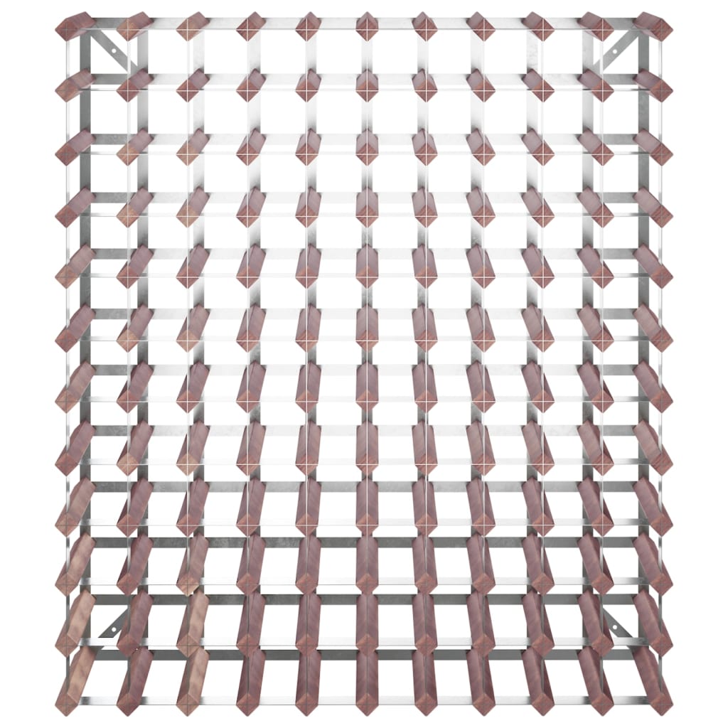 Casier à bouteilles pour 120 bouteilles Marron Bois pin solide - XIOS