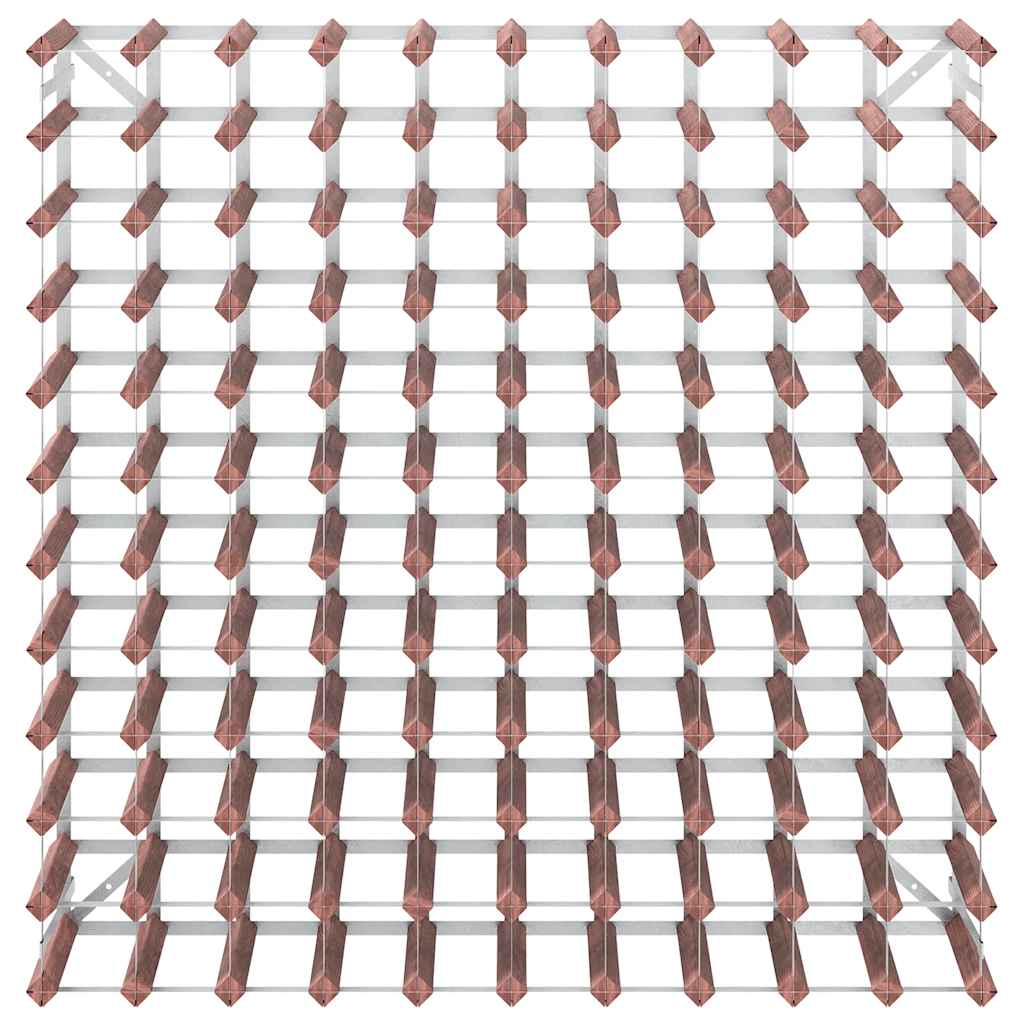 Casier à bouteilles pour 120 bouteilles Marron Bois pin solide - XIOS