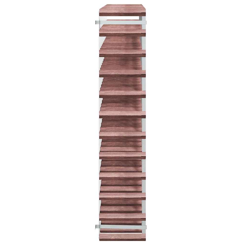 Casier à bouteilles pour 120 bouteilles Marron Bois pin solide - XIOS