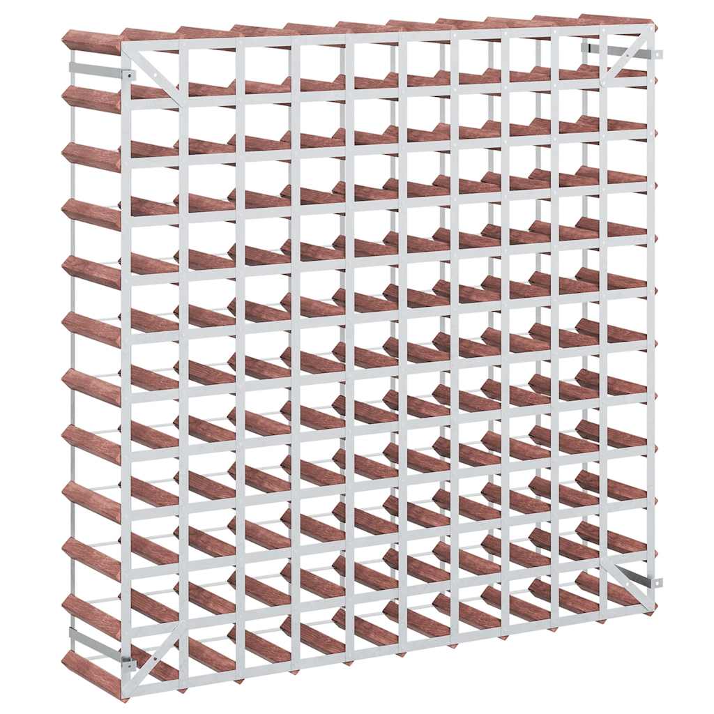 Casier à bouteilles pour 120 bouteilles Marron Bois pin solide - XIOS