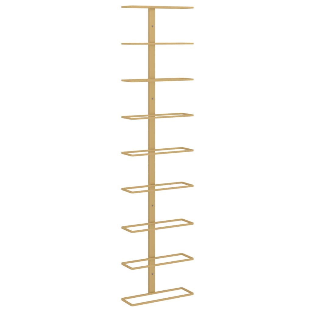 Casier à vin mural pour 9 bouteilles Doré Fer - XIOS