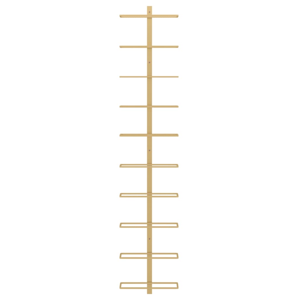 Casier à vin mural pour 10 bouteilles Doré Fer - XIOS