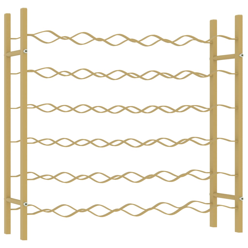 Casier à bouteilles pour 36 bouteilles Doré Métal - XIOS