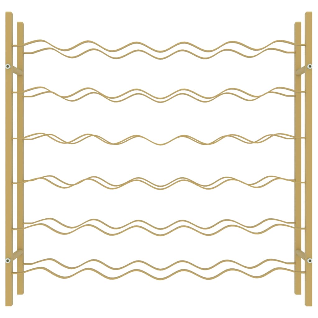 Casier à bouteilles pour 36 bouteilles Doré Métal - XIOS