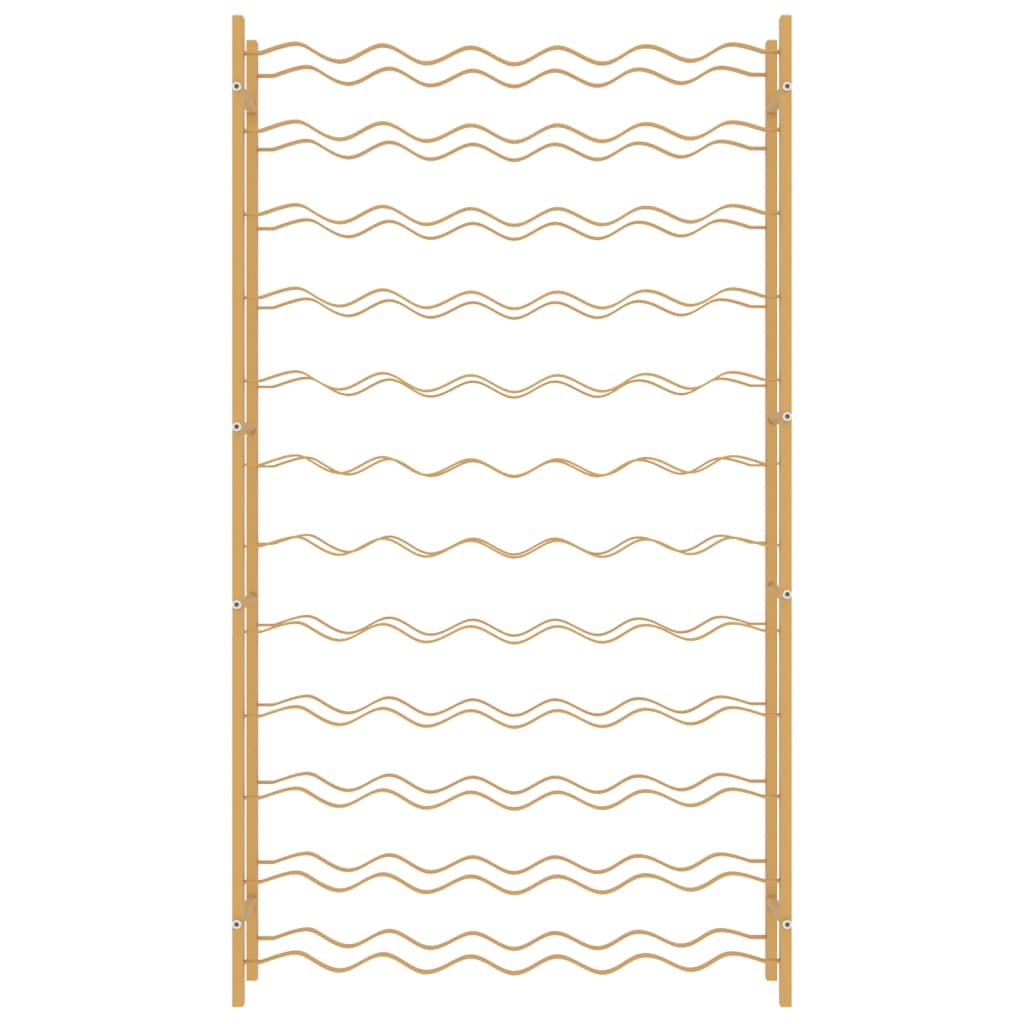 Casier à bouteilles pour 72 bouteilles Doré Métal - XIOS