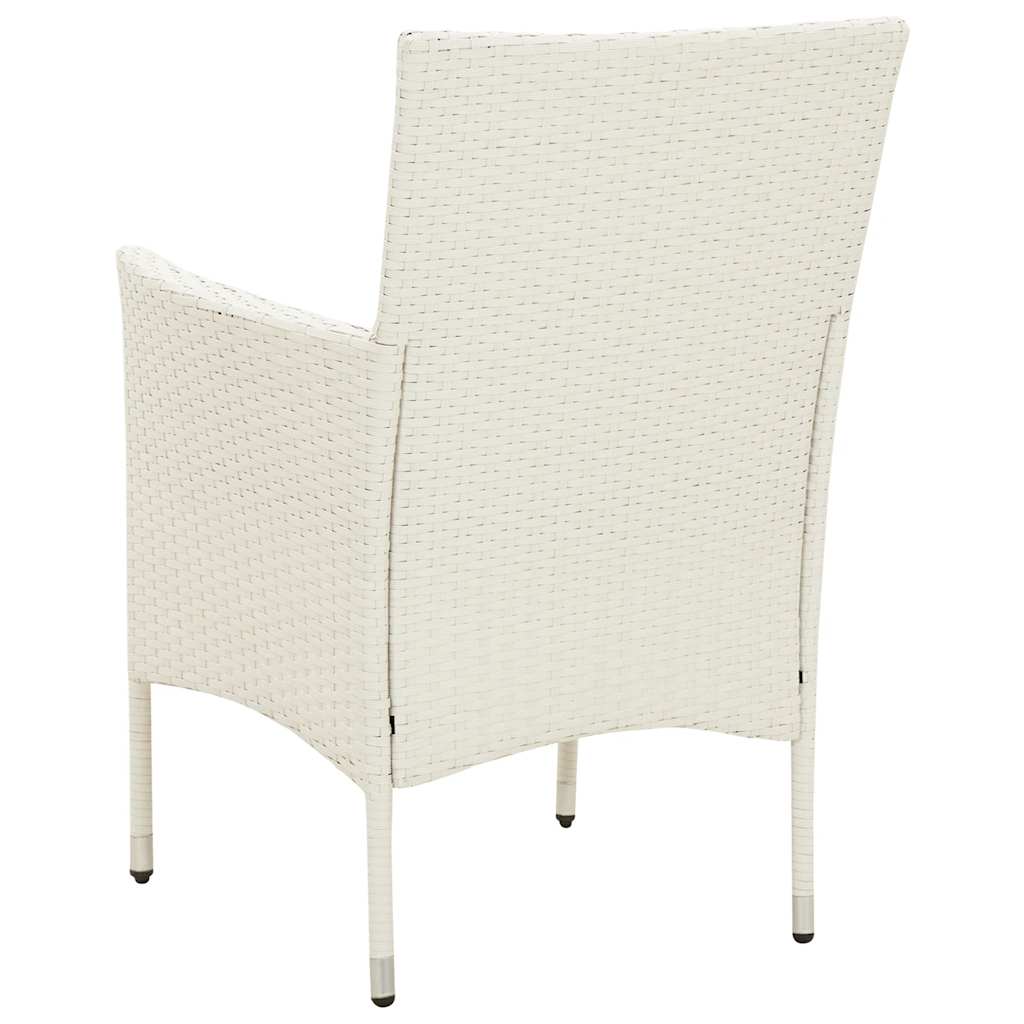 Ensemble à manger d'extérieur 5pcs avec coussins Résine tressée