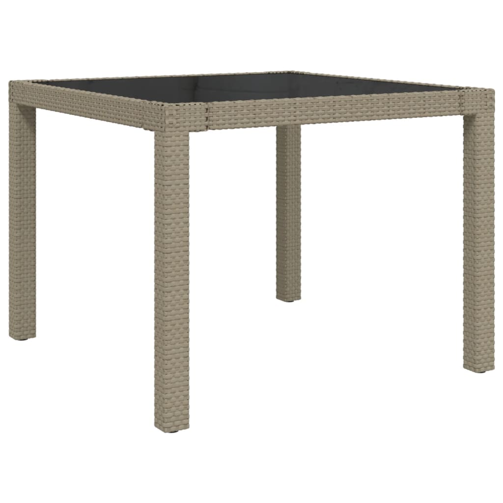 Ensemble à manger d'extérieur 3 pcs et coussins Résine tressée