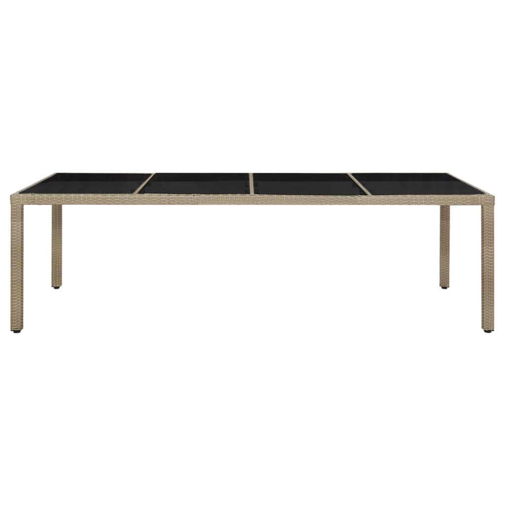 Ensemble à dîner de jardin 9 pcs coussins Résine tressée Beige - XIOS