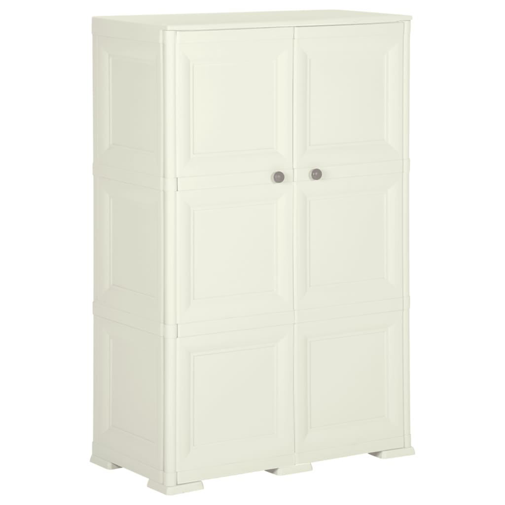 Armoire plastique 79x43x125 cm design bois glace à la vanille - XIOS