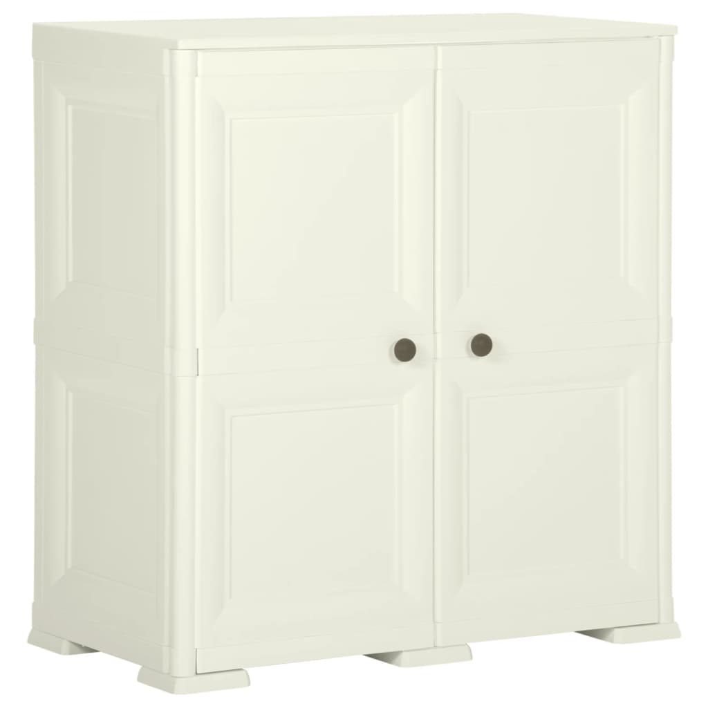 Armoire plastique 79x43x85,5 cm design bois glace à la vanille - XIOS