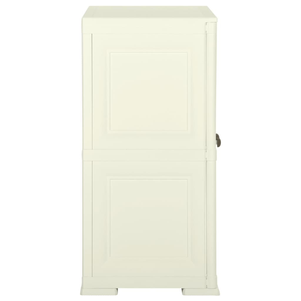 Armoire plastique 79x43x85,5 cm design bois glace à la vanille - XIOS