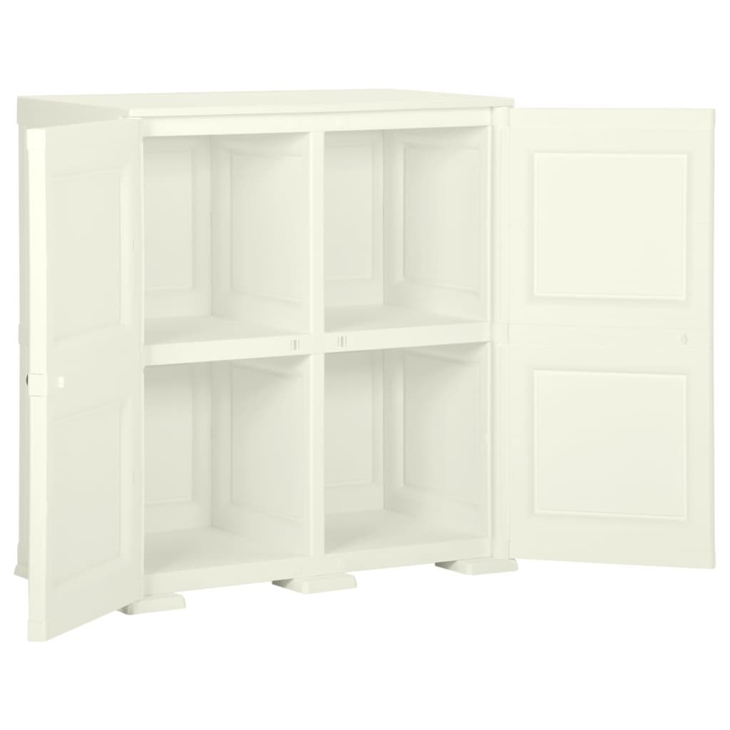 Armoire plastique 79x43x85,5 cm design bois glace à la vanille - XIOS