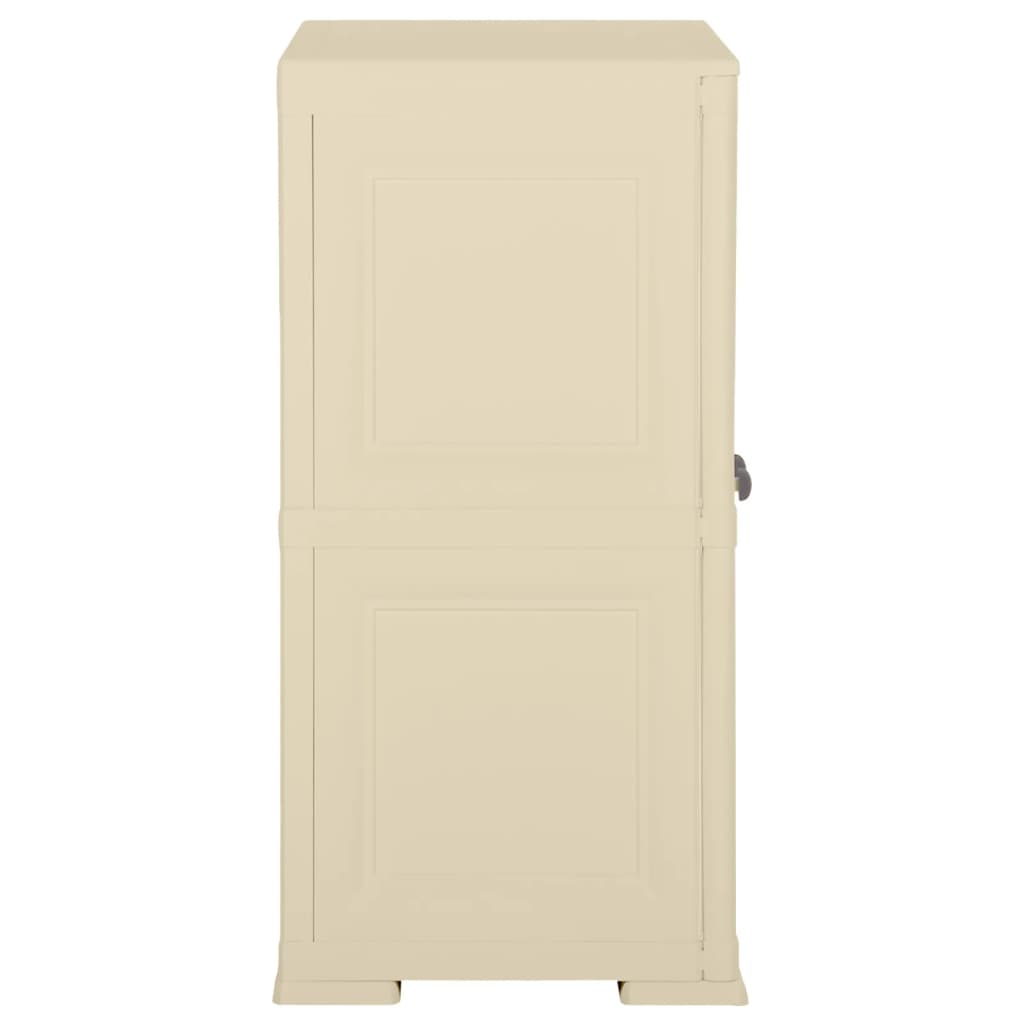 Armoire plastique 79x43x85,5 cm design de bois blanc angora - XIOS
