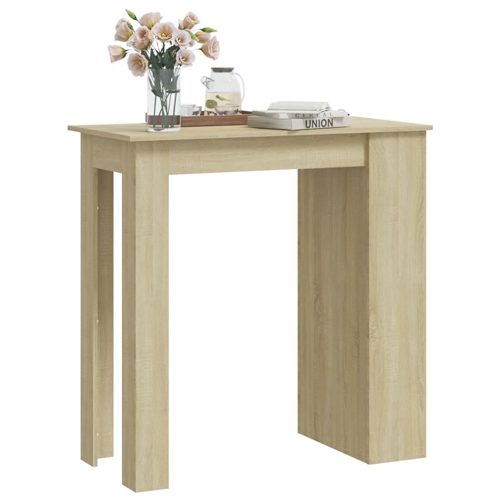 Table de bar avec rangement Chêne sonoma 102x50x103,5 cm - XIOS