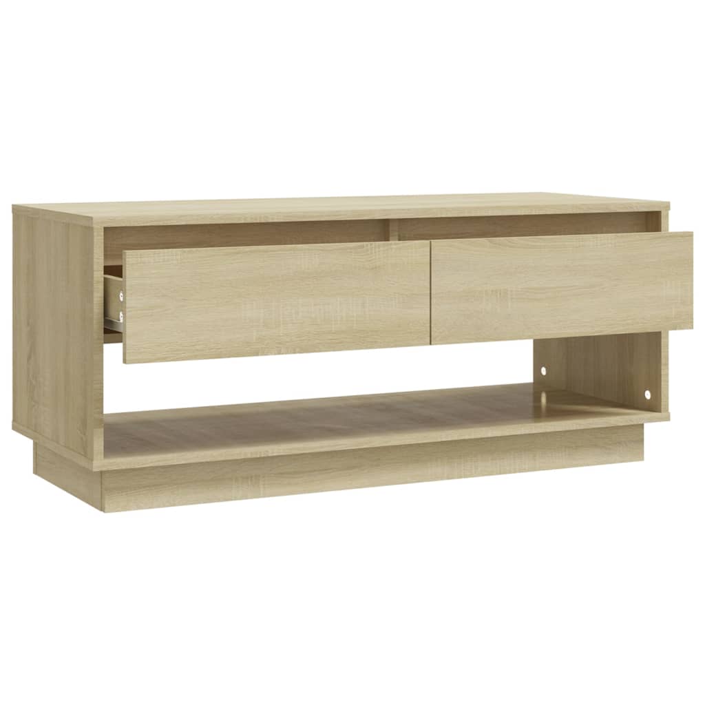 Meuble TV chêne sonoma 102x41x44 cm bois d'ingénierie - XIOS