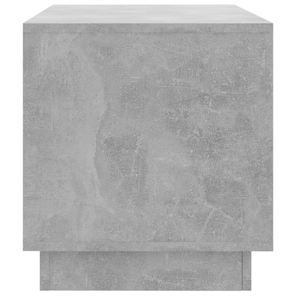 Meuble TV gris béton 102x41x44 cm bois d'ingénierie - XIOS