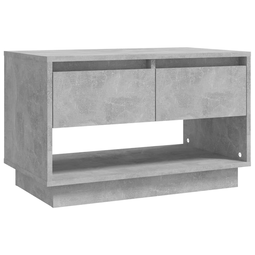 Meuble TV gris béton 70x41x44 cm bois d'ingénierie - XIOS