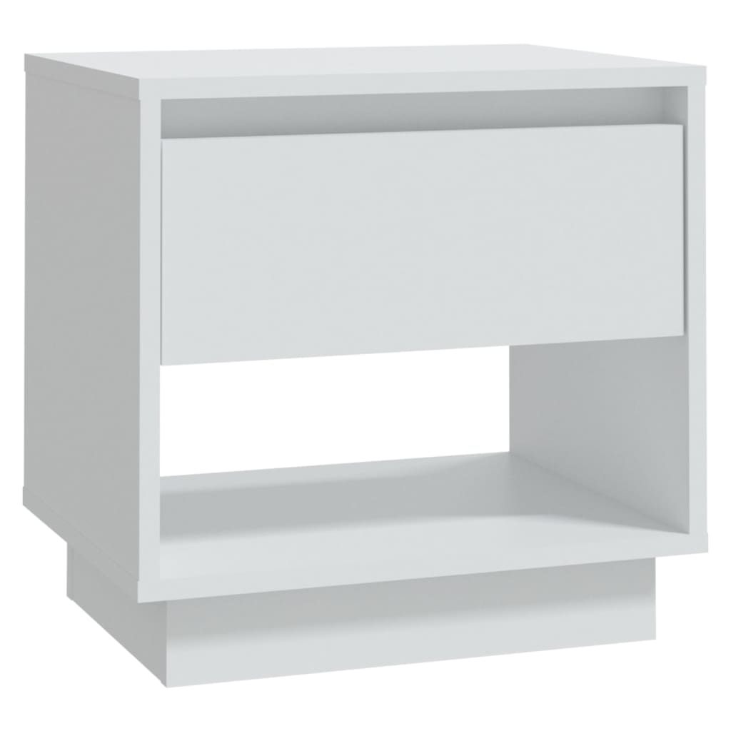 Tables de chevet 2 pcs Blanc 45x34x44 cm bois d'ingénierie - XIOS