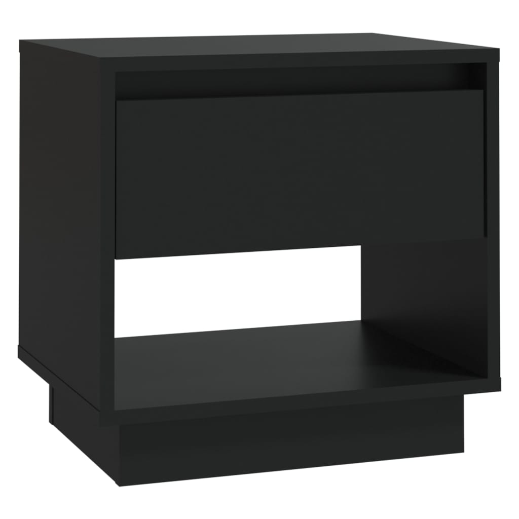 Table de chevet Noir 45x34x44 cm bois d'ingénierie - XIOS