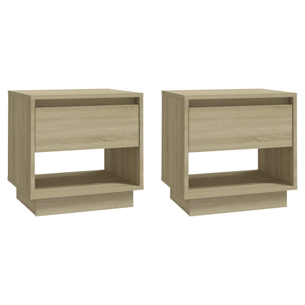 Tables de chevet 2 pcs Chêne sonoma 45x34x44 cm Bois ingénierie - XIOS