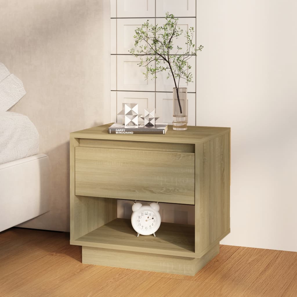 Tables de chevet 2 pcs Chêne sonoma 45x34x44 cm Bois ingénierie - XIOS