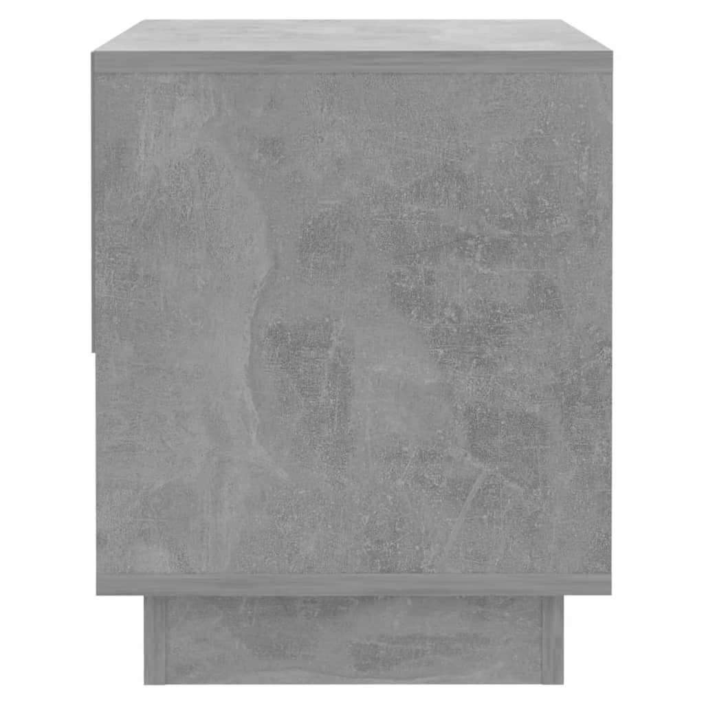 Table de chevet Gris béton 45x34x44 cm Bois d'ingénierie - XIOS