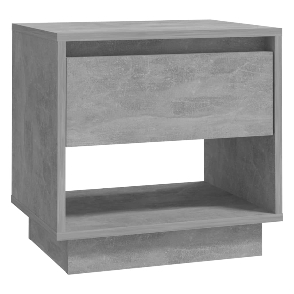 Tables de chevet 2 pcs Gris béton 45x34x44 cm Bois d'ingénierie - XIOS